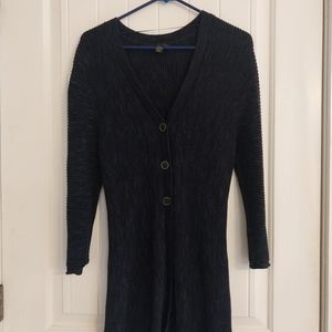 Dark navy blue cardigan size large style and co brand
